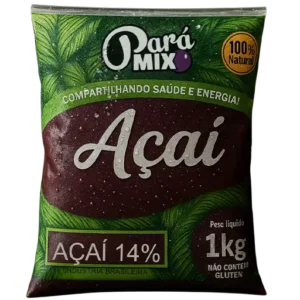 Polpa de açaí 14% Pará Super Foods Amazoníssimo 1kg super premium