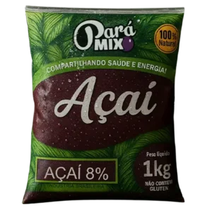 Pacote Pará Super Foods Pará Mix de açaí 1kg 100% natural com 8% de sólidos totais