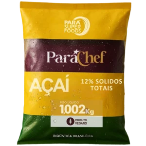 Pacote Pará Super Foods Para Chef de açaí vegano 1kg com 12% de sólidos totais