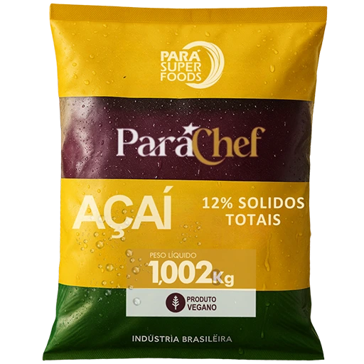 Pacote Pará Super Foods Para Chef de açaí vegano 1kg com 12% de sólidos totais
